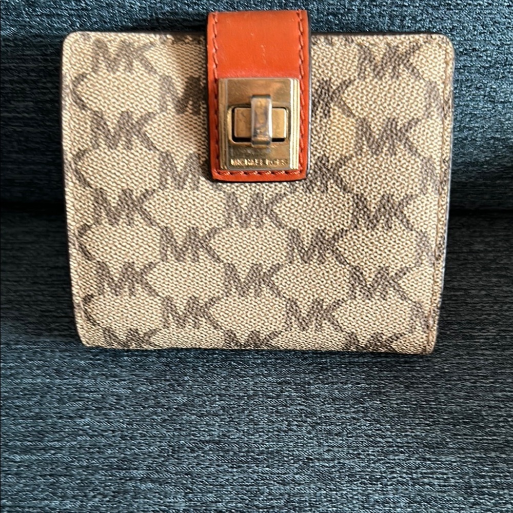 Michael Kors Tan and Brown Women's Wallet
